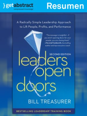 cover image of Los líderes abren puertas (resumen)